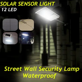 

12 LED solar sensor light 1.8W Induction+Low Light DIM light mode Night sensor function