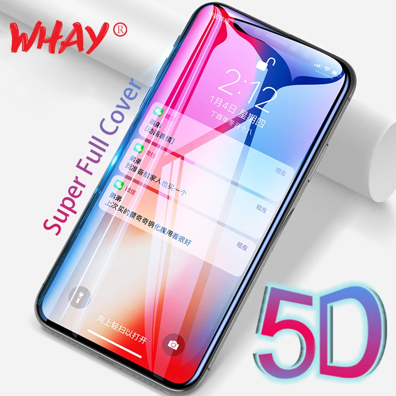 5D закаленное стекло для Xiaomi Redmi 5 Plus 4x защита экрана полное покрытие Xiomi Note 4x5 Pro A1 Mi 6