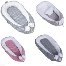 Детская кроватка-гнездо переносная съемная и моющаяся кроватка дорожная кровать для детей Младенческая Детская Хлопковая Колыбель Прямая поставка CSV поддержка