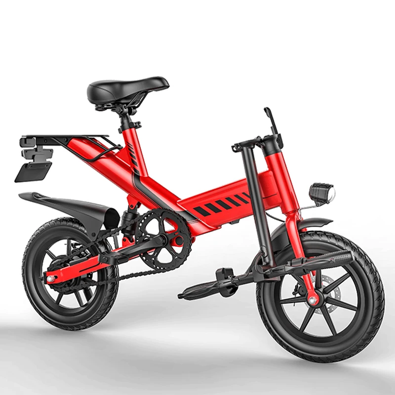 Cheap Y2 48V 7.5Ah Smart E Bike 400W Rear Suspension Disc Brake Foldable E Bicycle Mini Folding Electric Bike 2