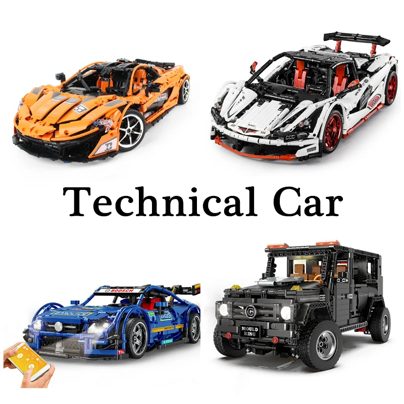 

20087 Technical Car The MOC-16915 McLaren P1 Motor Function Car Set Building Blocks Bricks App RC Kid Christmas Toy
