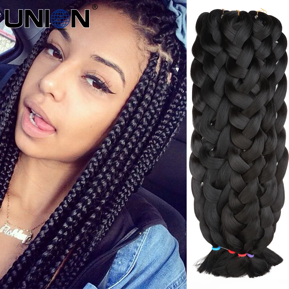 Tranças kanekalon jumbo trança de cabelo sintético extensões do cabelo