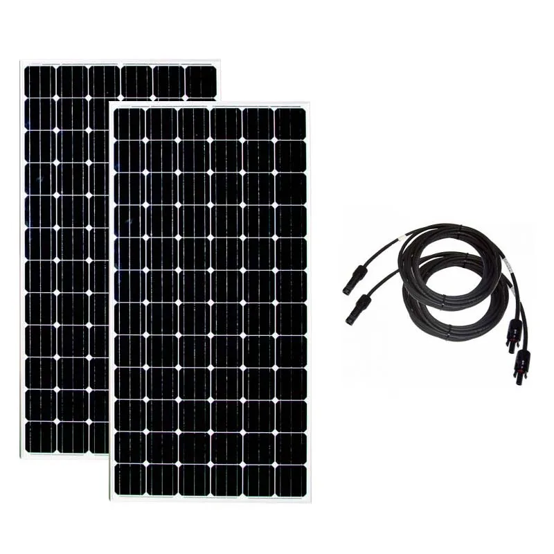

Panel Solar 24v 300w 2 Pcs Solar Battery Charger Solar Energy System 600W For Home Rv Pv Cable Motorhome Caravan Boat Mairine