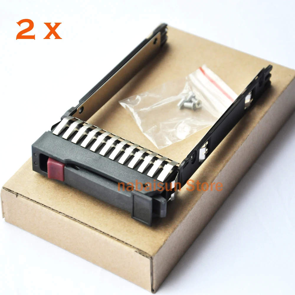

lot of 2 Server HDD tray 500223-001 2.5'' SAS Tray for DL160G7 DL180G7 ML350G6 ML370G6 ML370,G6,G7 ,New retail, with screws