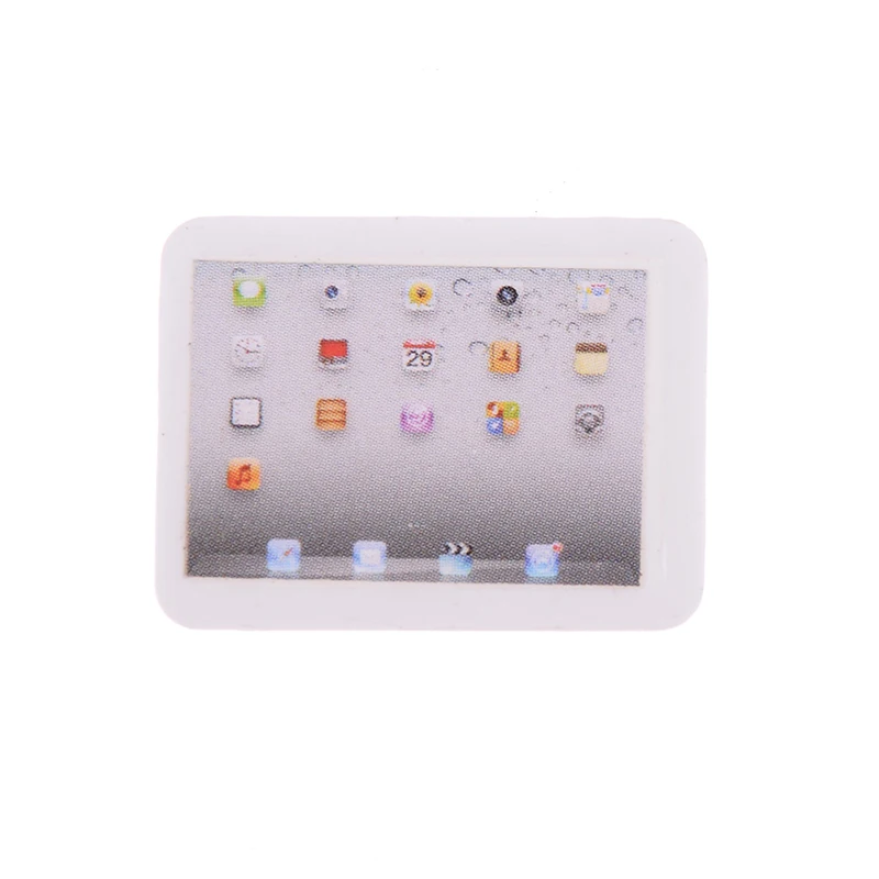 1/12 Dollhouse Miniature Accessories Mini Computer Model Simulation Tablet PC Toys Doll House Decoration Furniture Toys-3