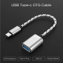 USB кабель type-C OTG USB кабель 3,0 мама к type C папа адаптер для samsung S8 Plus Note 8 OTG кабель для Nexus 5X6 P Xiaomi 5