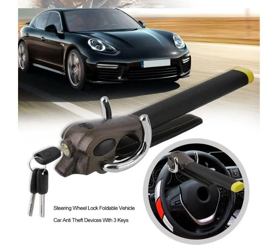 Auto Steering Wheel Foldable Anti Theft Security Airbag Lock Safe Devices /& Key