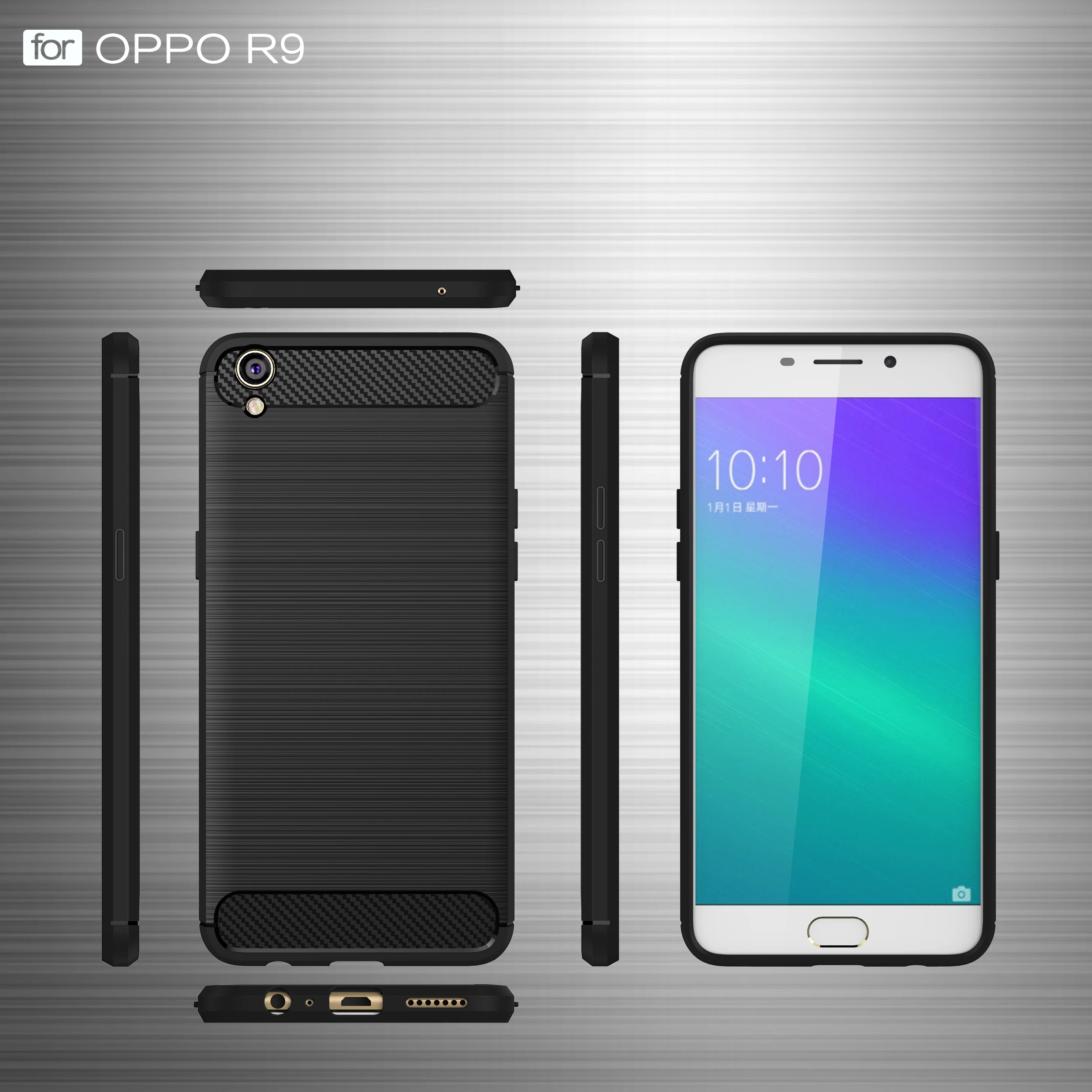 For OPPO R9m Case Coque OPPO R9km box Soft Silicone Anti hit Armor Cover Case For