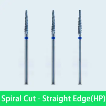 

3pcs/Lot Hot Sales Dental Lab Materials Tungsten Carbide Burs Spiral Cut Straight Edge - 80901201