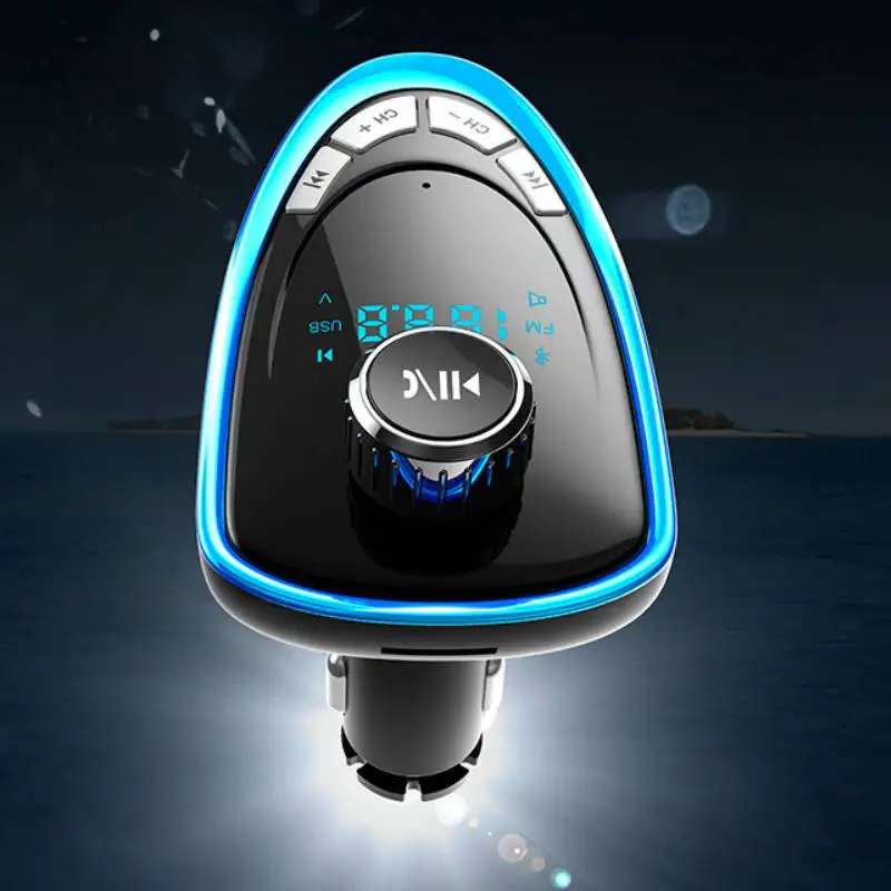 

Automobiles car bluetooth MP3 player FM transmitting teeth hands-free mobile phone fast charging multifunctional car charging