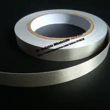 10x 20 мм* 20 м серебристый обычный клей проводящей Ткань Клейкие ленты для мобильного телефона Ноутбук EMI shileding, ремонт широко Применение