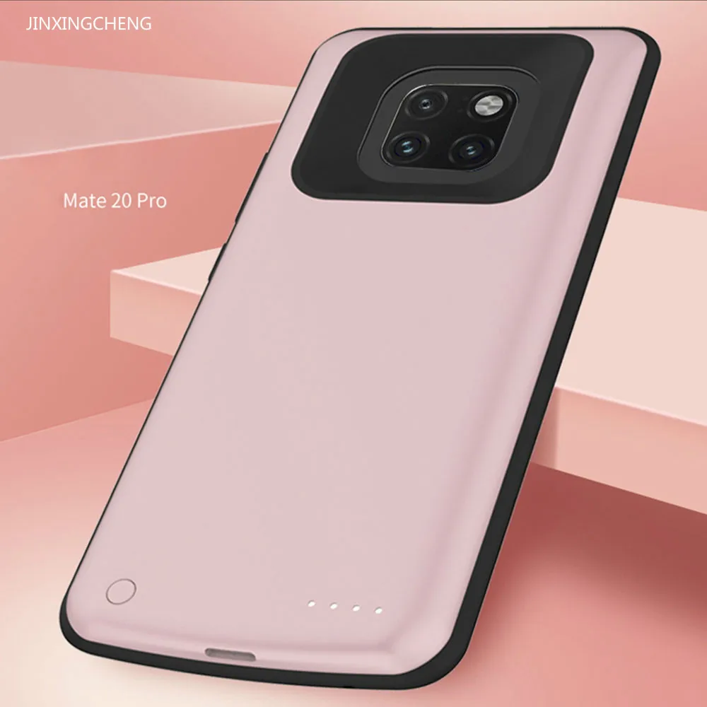 

JINXINGCHENG Fashion Pink Color Battery Case for Huawei Mate 20 Pro 6500 Mah Back Clip Back Charger for Huawei Mate 20 Cover