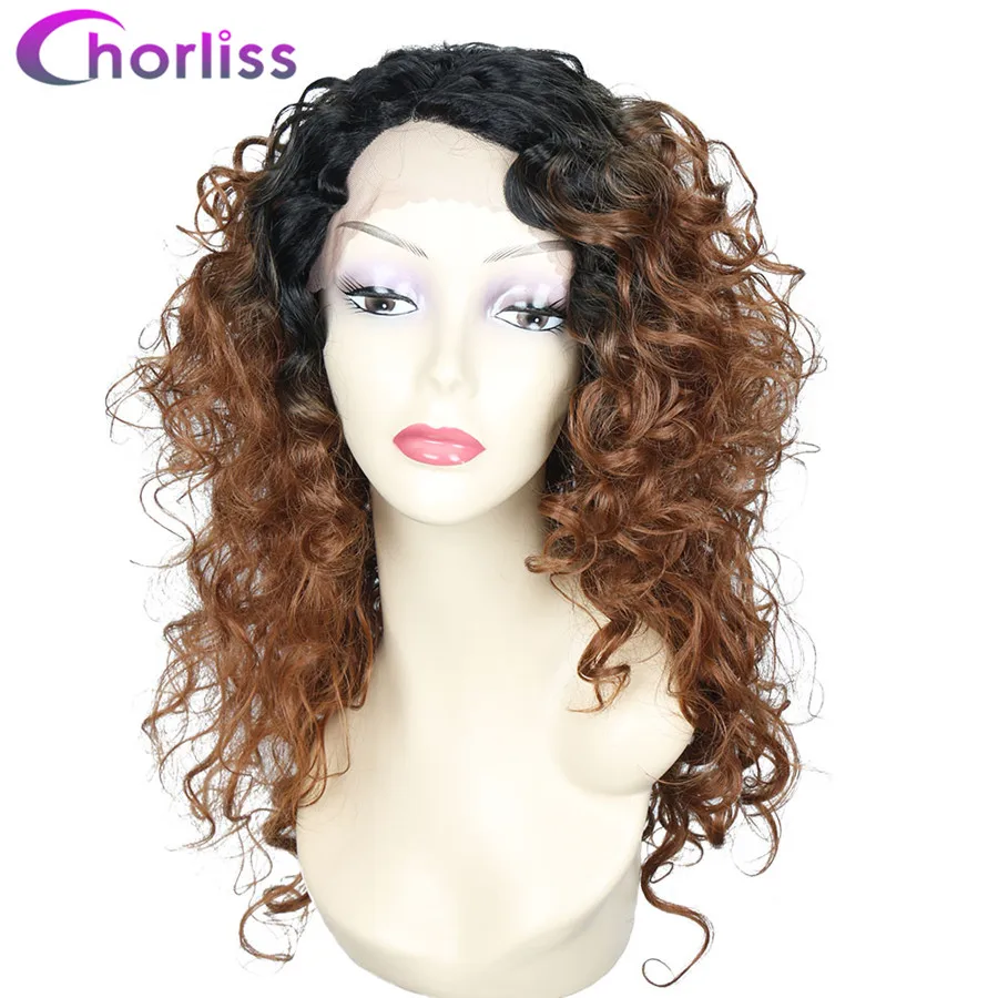 

Chorliss Synthetic Wigs For Black Women Afro Kinky Curly Lace Front Wig 18inch Lace Wig Side Part Grey Black 613 Lace Front Wig