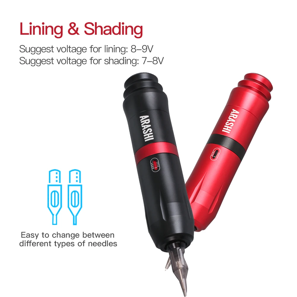  Adjustable Permanent Makeup Machine Arashi Tattoo Guns Assortment Tattoo Pen Machine Eyebrow Eyelin