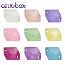 

Astrobox Candy Colors K9 Glass Sew on Rhinestone MK Series Two Holes Sewing Stones Loose Beads DIY Supplies Jewelry Dress