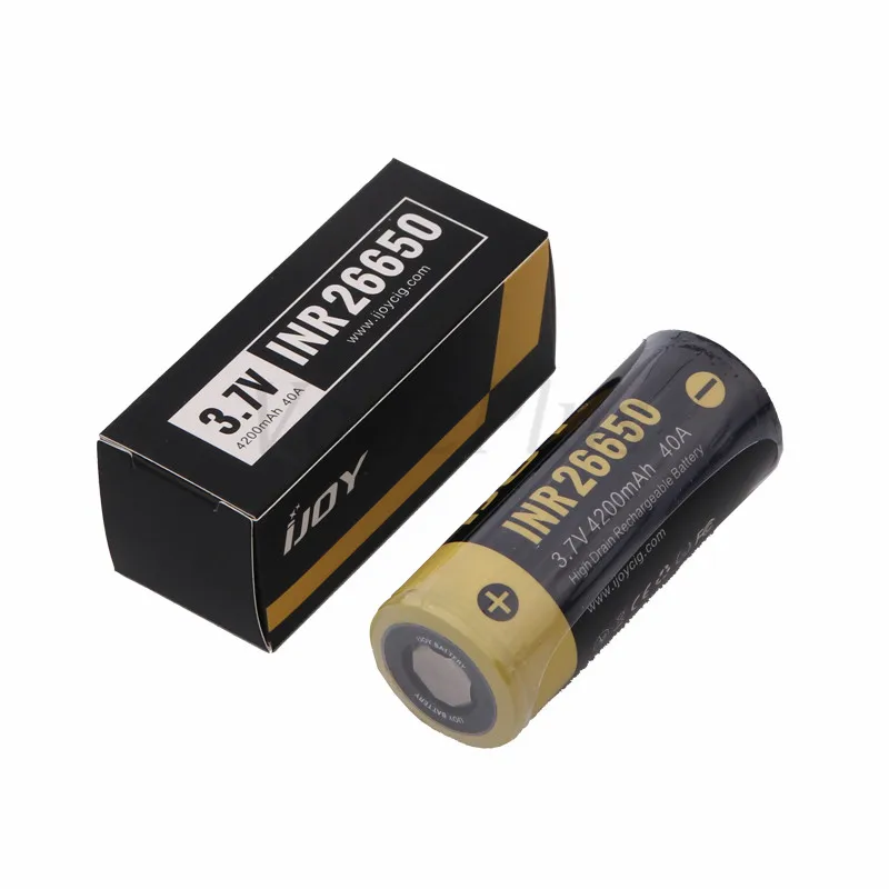 Original IJOY 26650 battery 4200mAh 3.7vV 40A Rechargeable Electronic Cigarette Battery for 26650 Vape Box Mod 03