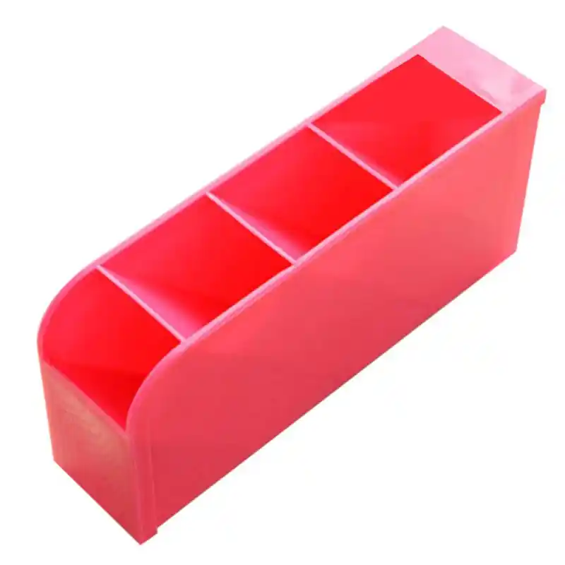 4 Cells Plastic Organizer Storage Box Tie Bra Socks Drawer