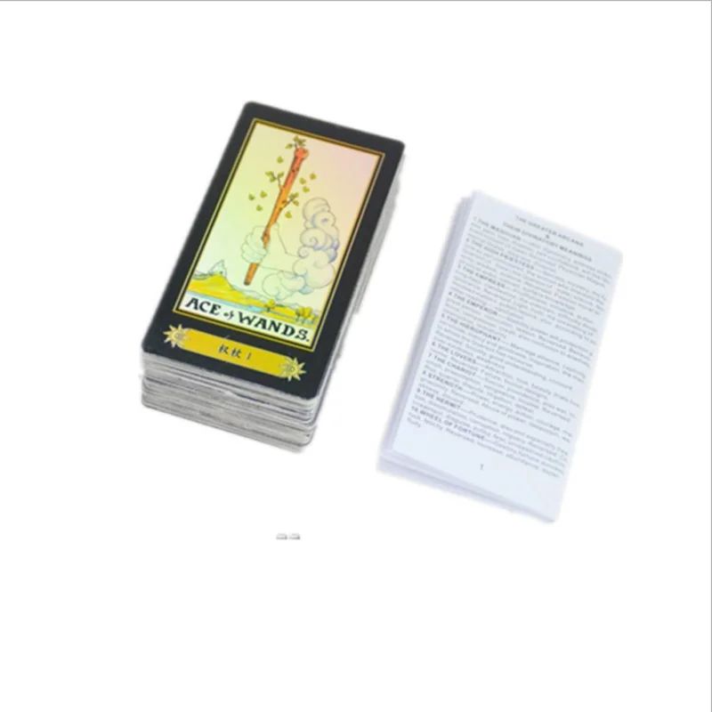  English version of the laser king Queen classic tarot card collection card divination game board ga