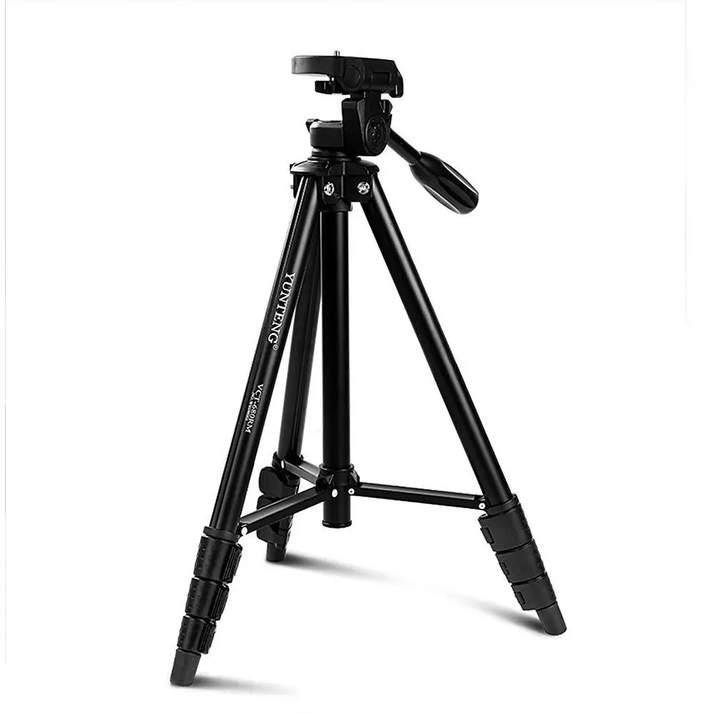 Yunteng VCT-680 портативный алюминиевый штатив с демпфирующая головка для DSLR камеры YUNTENG 680 Штатив для Nikon Canon sony