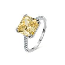 925 Sterling Silver Fashion Desgin Ring Square White Stone Rings For Women Jewelry Wedding Engagement Gift Luxury Inlaid Stone R 925 Sterling Silver Fashion Desgin Ring Square White Stone Rings For Women Jewelry Wedding Engagement Gift Luxury Inlaid Stone R