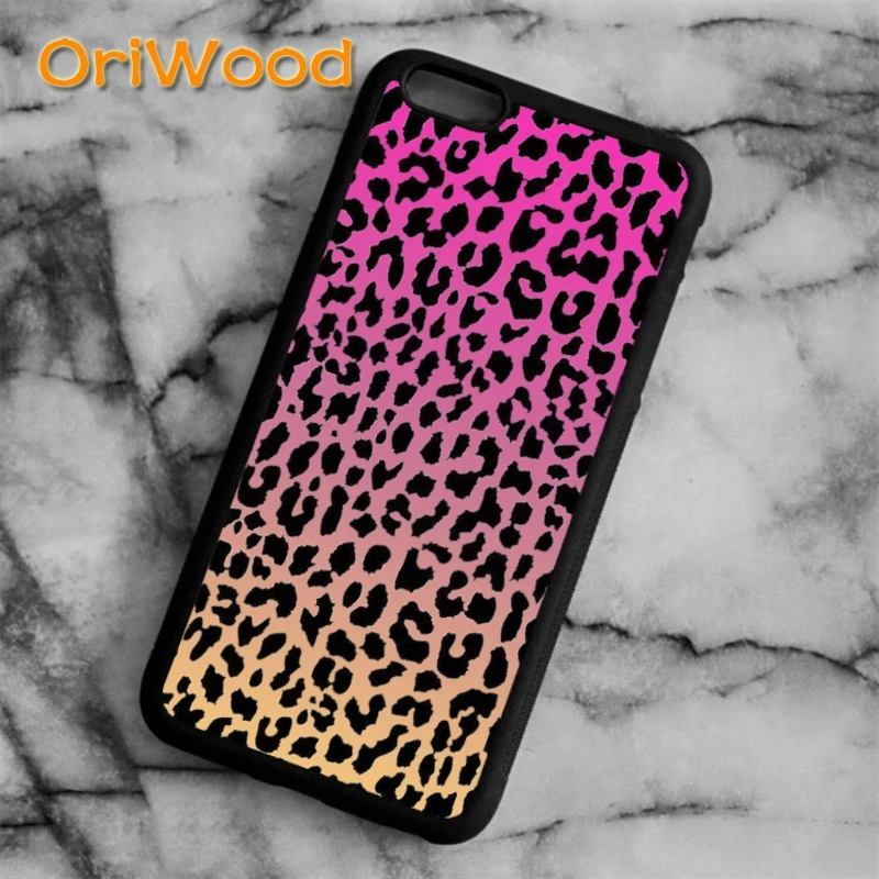 

OriWood hot leopard Style Case cover For iPhone 6 6S 7 8 Plus X 5 5S SE Samsung galaxy S5 S6 S7 edge S8 Plus Note 8 shell