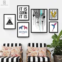 Nordic Abstract Canvas Printing Modern Posters Lovely Zebra Rhinoceros Hummingbird Triangle Decorative Paintings For Home Decor wall art abstract canvas printing modern posters gorgeous lotus leaf lotus root in lake decorative paintings for home decoration
