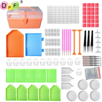 

DPF Diamond Painting Tools Box Kits DIY Rhinestones Boxes tools Box Kits 5D DIY Diamond Embroidery Accessories Boxes DIY tools
