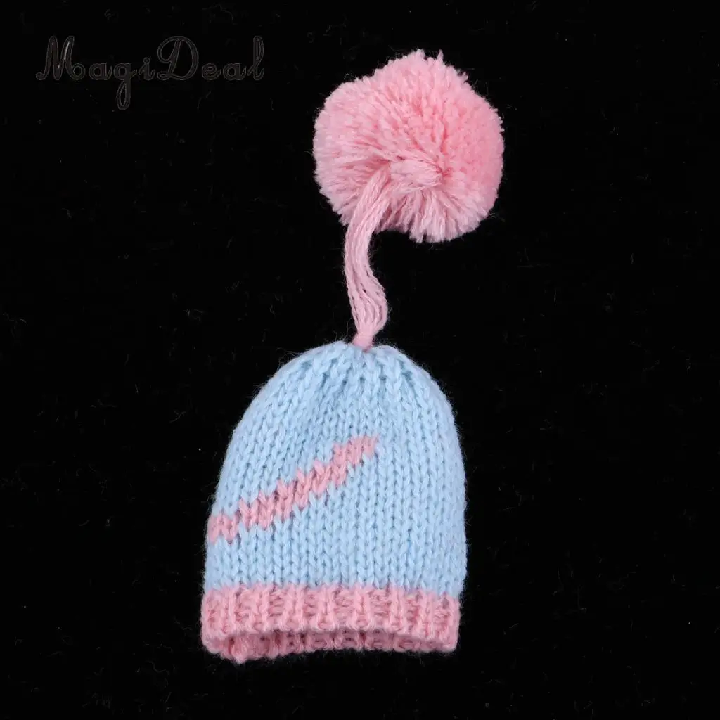 1/6 Stylish Winter Garment Accessory - Knitted Woolen Beanie Hat Ski Cap For   for Kurhn Girl Dolls Christmas Dress-up