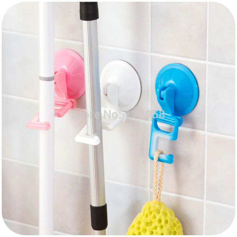 creative kitchen mop strong suction cup hooks Seam...