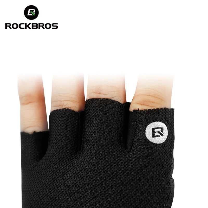 ROCKBROS Велоспорт Перчатки Половина Finger Велосипед Противоударный Дышащий MTB Горный