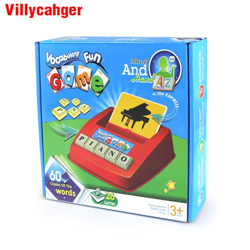 Alphabet Letters Figure Spelling Games Cards English Word Puzzle Children's Educational Literacy Fun Early Learning Toys|early learning