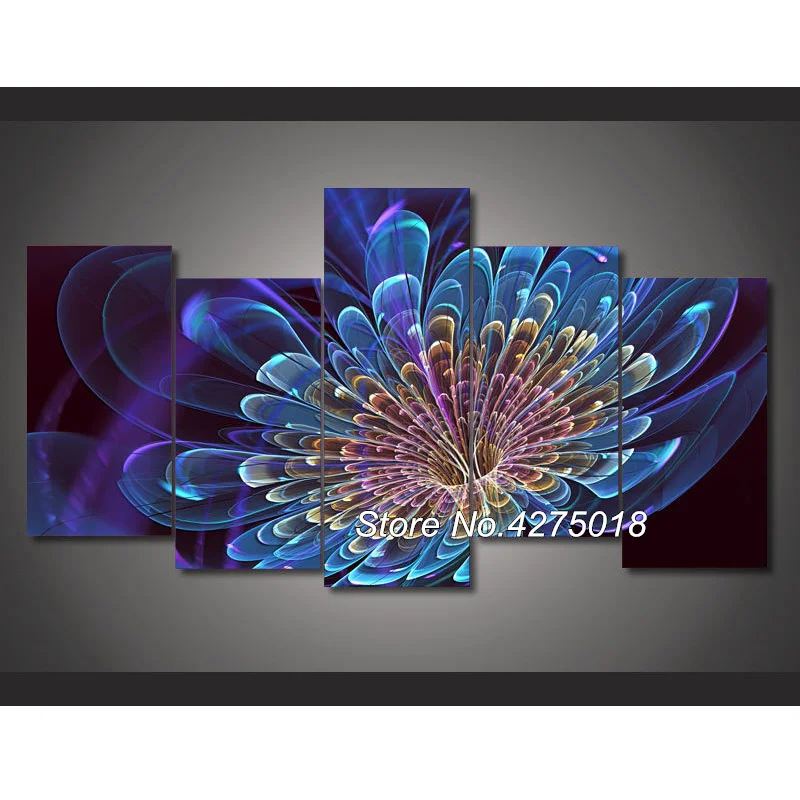 

DIY Diamond Painting Cross Stitch Kit Full Diamond Embroidery 5D Square Diamond Mosaic Home Decor Colorful flower 5pcs ML031