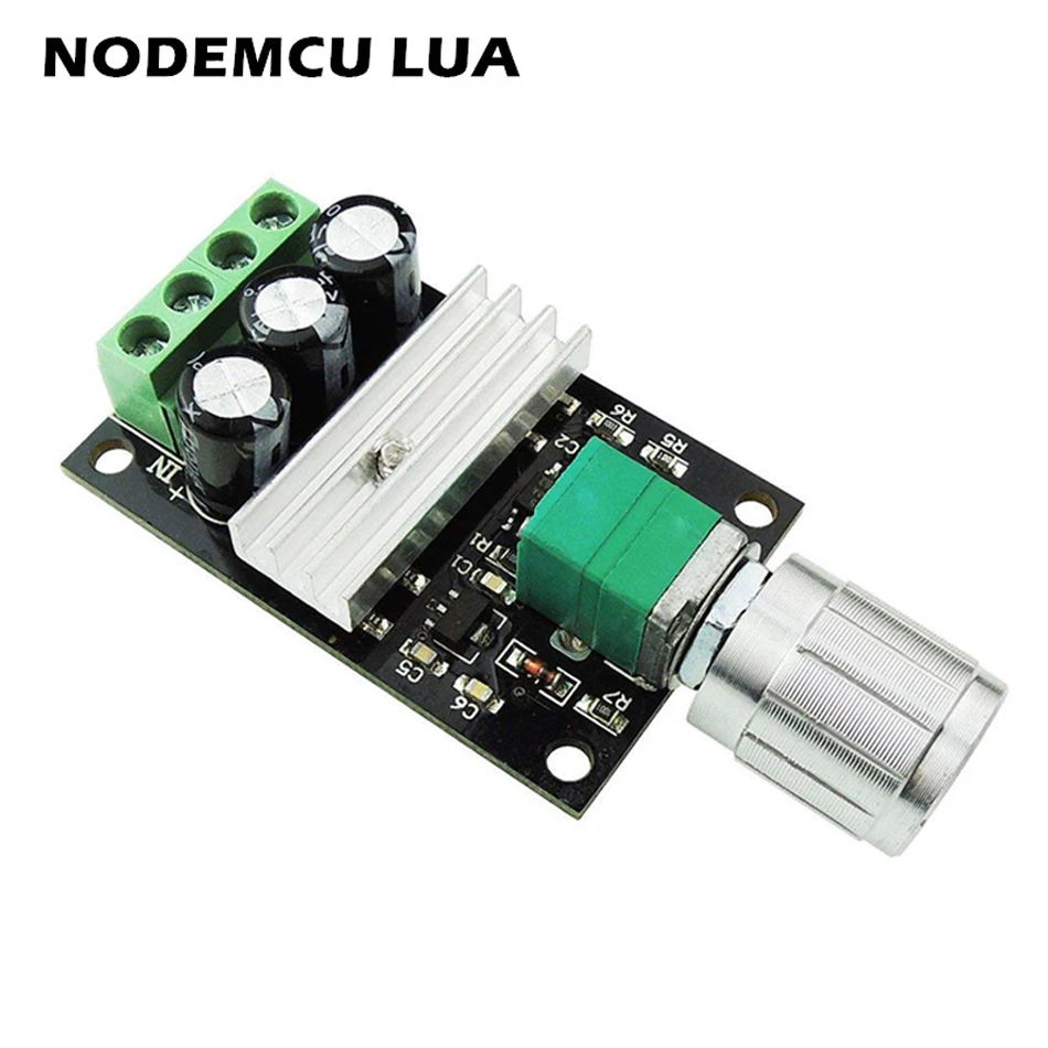 

1pcs DC 6V 12V 24V 28VDC 3A 80W PWM Motor Speed Controller Regulator Adjustable Variable Speed Control With Potentiometer Switch