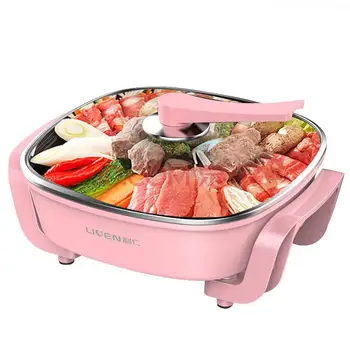 

1750W/220V Multi Cookers 3 Gear Fire /Integrally Washable Scald Proof Handle Anti Overflow Electric Skillets Fry/Rinse/Stew