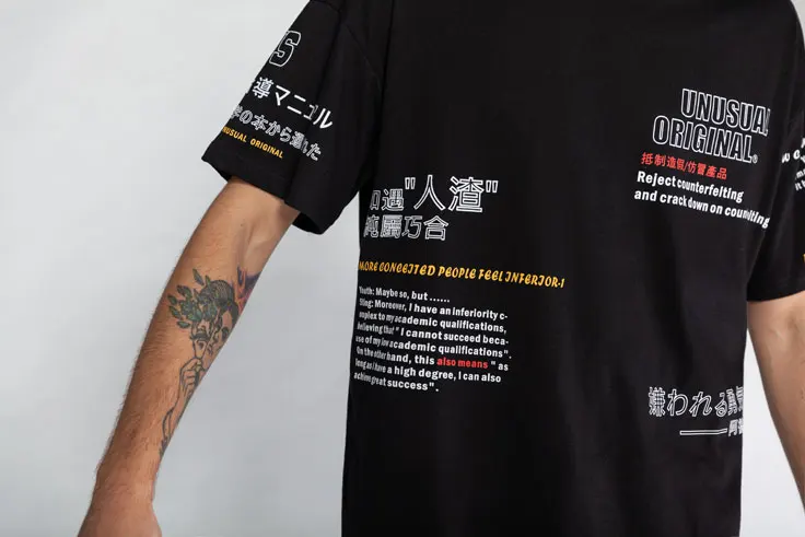 Chinese Characters Printe Tshirts 10