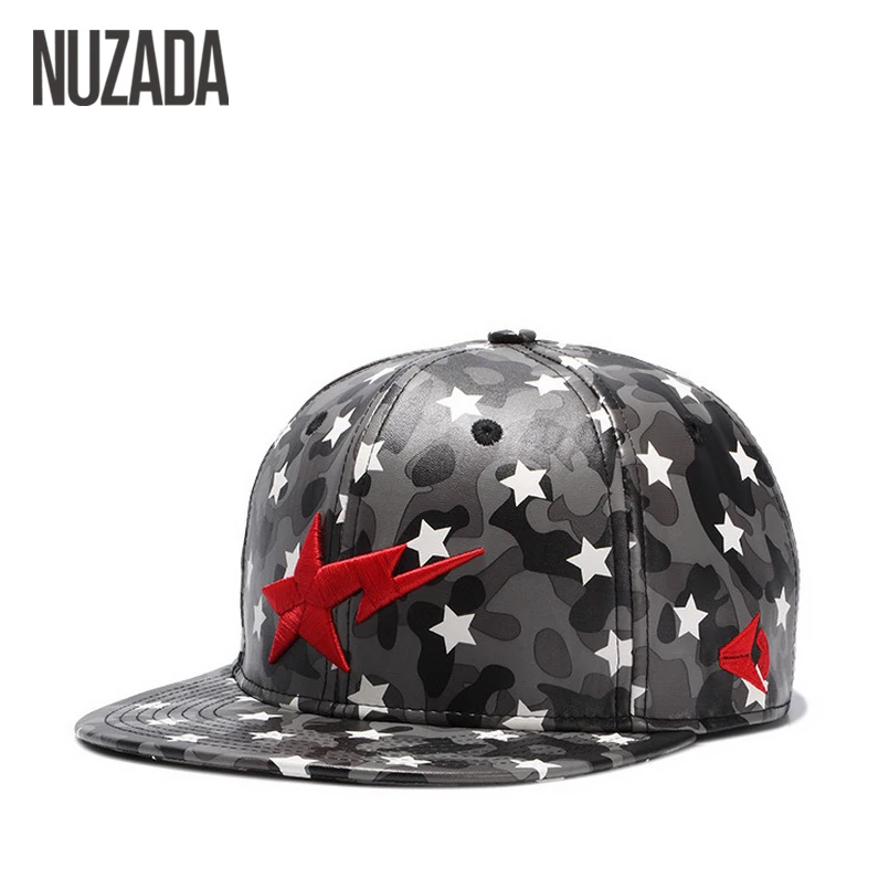Marca nuzada bordado casal cap snapback osso bonés de beisebol para mulheres dos homens de couro pu hip hop chapéus primavera verão outono
