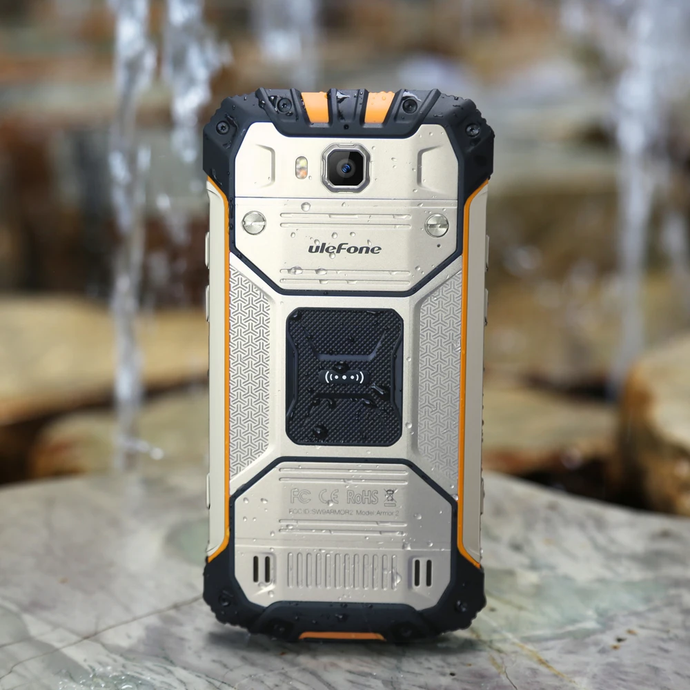 Ulefone Armor 2 IP68 водонепроницаемый мобильный телефон 5," 6 ГБ ОЗУ 64 Гб ПЗУ Helio P25 Восьмиядерный 2,6 ГГц NFC 4700 мАч 4G 16,0 Мп смартфон