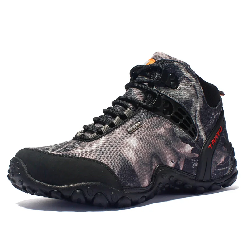 

Newest Men Hiking Shoes Waterproof Canvas Outdoor Shoes Anti-skid Mountain Climbing Fishing Boots Sneakers Sport Hunting Shoes