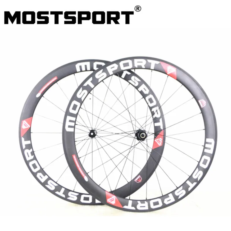 MOSTSPORT 50 мм трубчатые карбоновые колеса с прямым вытяжным DT Swiss 350 втулки Sapim CX RAY