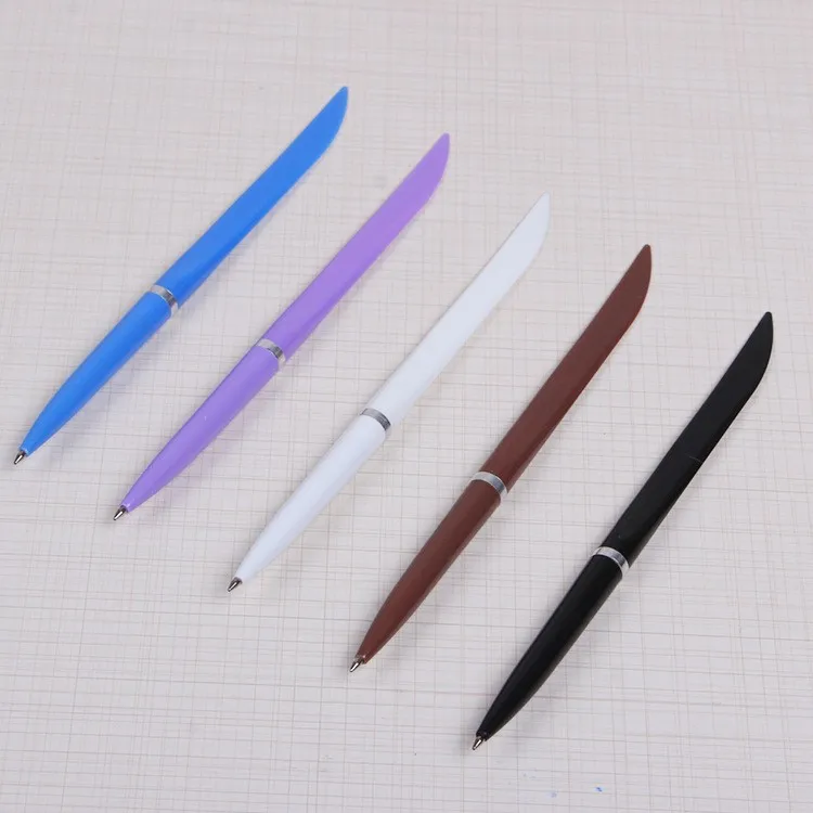 

10pcs/lot plastic feather shape Ball point pen Office school supplies student school use plastic writing tool cheap pen blue ink