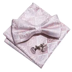 LF-807 Барри. ван моды Для мужчин Боути 100% шелк розовый Новинка Бабочка свадебные галстуки для Для мужчин Жених вечерние Для мужчин s подарок