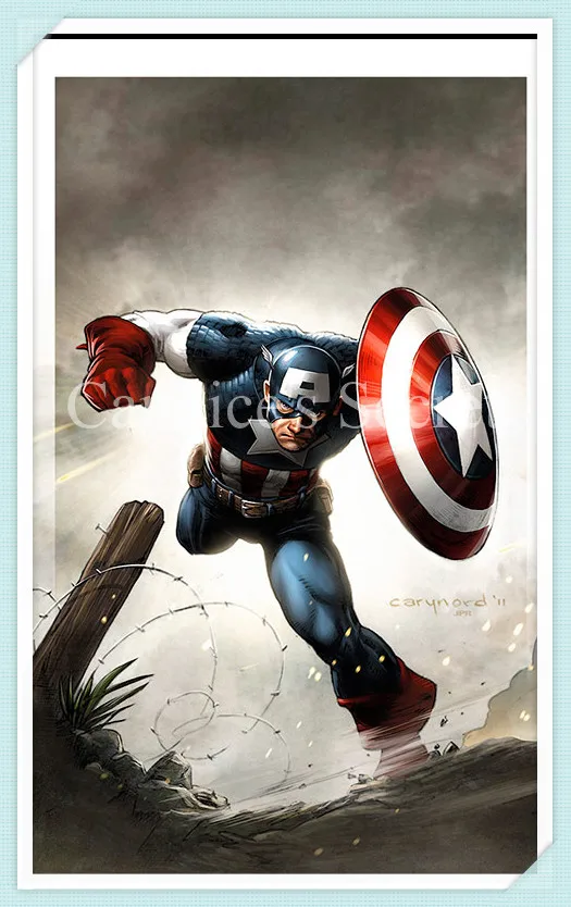 Diamond Mosaic Pictures Of Captain America Paintings Steve Rogers DIY
