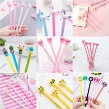 100pcs/lot many designs cartoon love cat claw cactus animal bear creative gel pen water Rollerball pen sign pen promotion gift