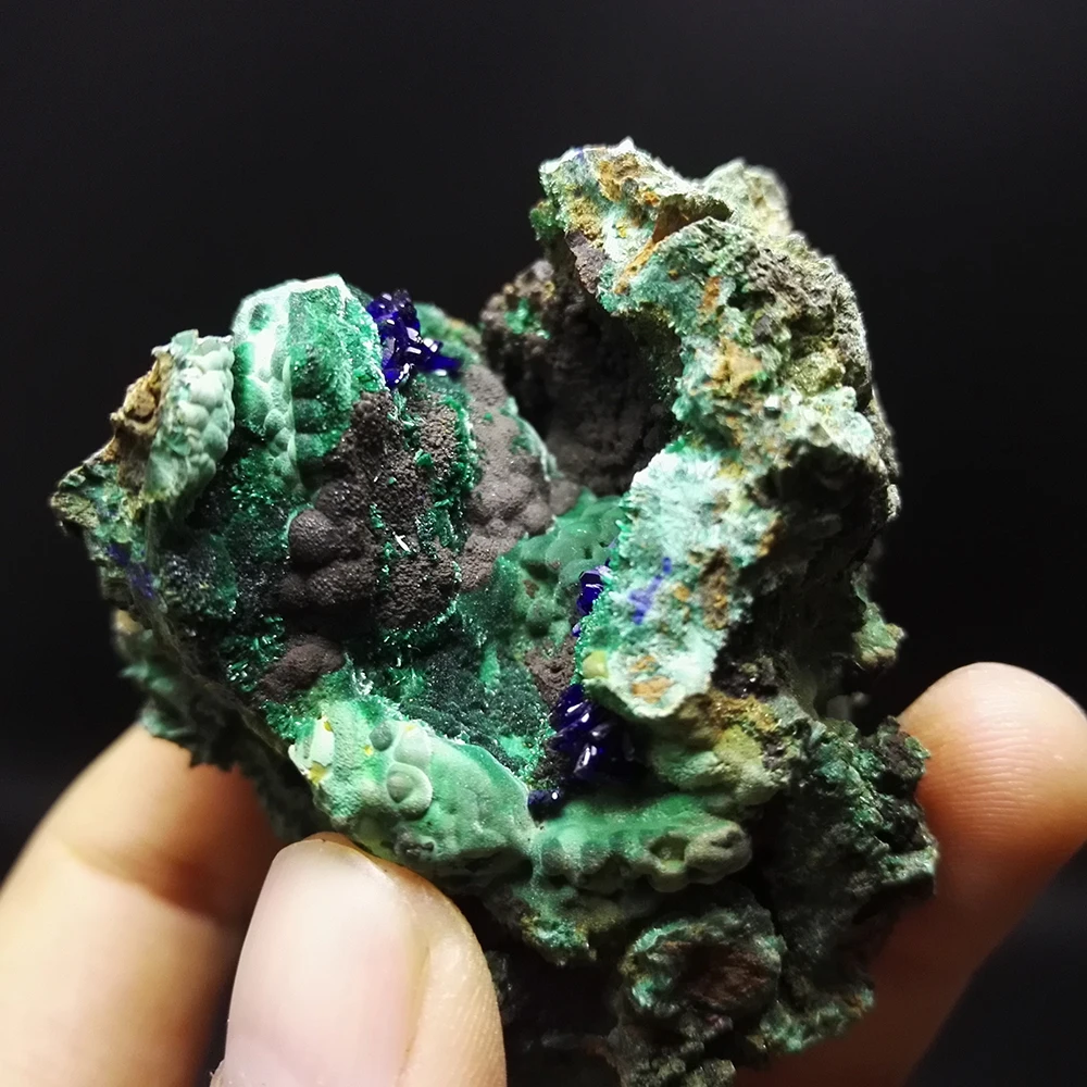 

140g NATURAL Stones and Minerals malachite azurite ore crystal specimens originated in China blue ore A2