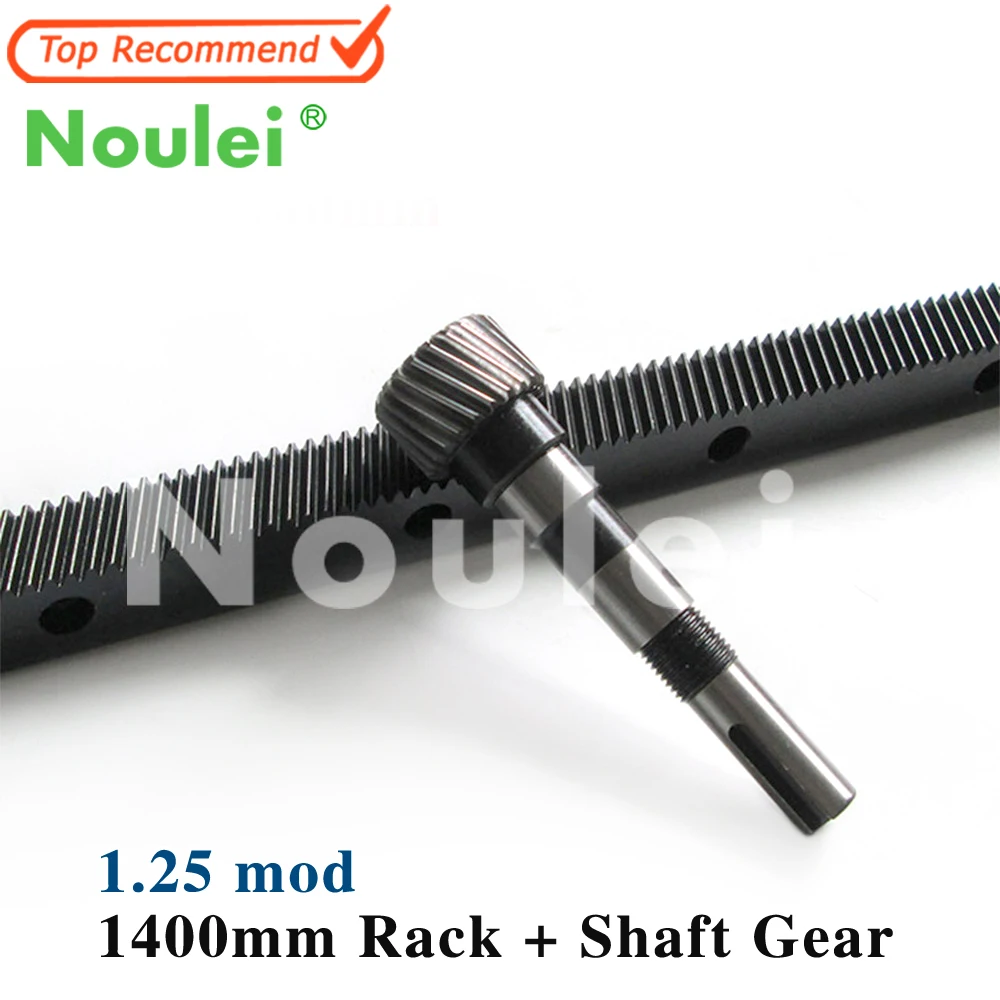 

CNC Helical Gear Rack 22 x 25 Length 1400mm / 31.42'' Mod 1.25 - 22mm 45# Steel Black Drill Holes