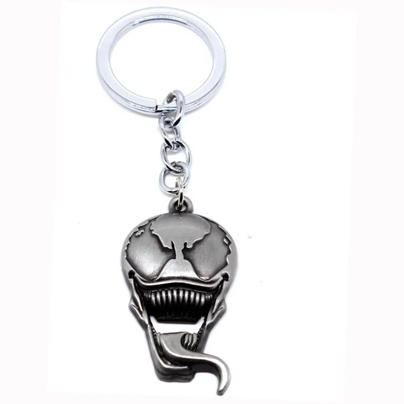 

2019 new Venom figure Keychain Avengers llavero marvel keyring men women car bag toy fashion jewelry