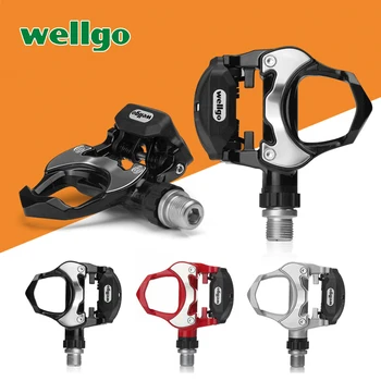 

Wellgo R302 Aluminum Alloy Road Bike MTB Bicycle Pedals Self-locking Pedal Ultralight 270g/pair 3 colors