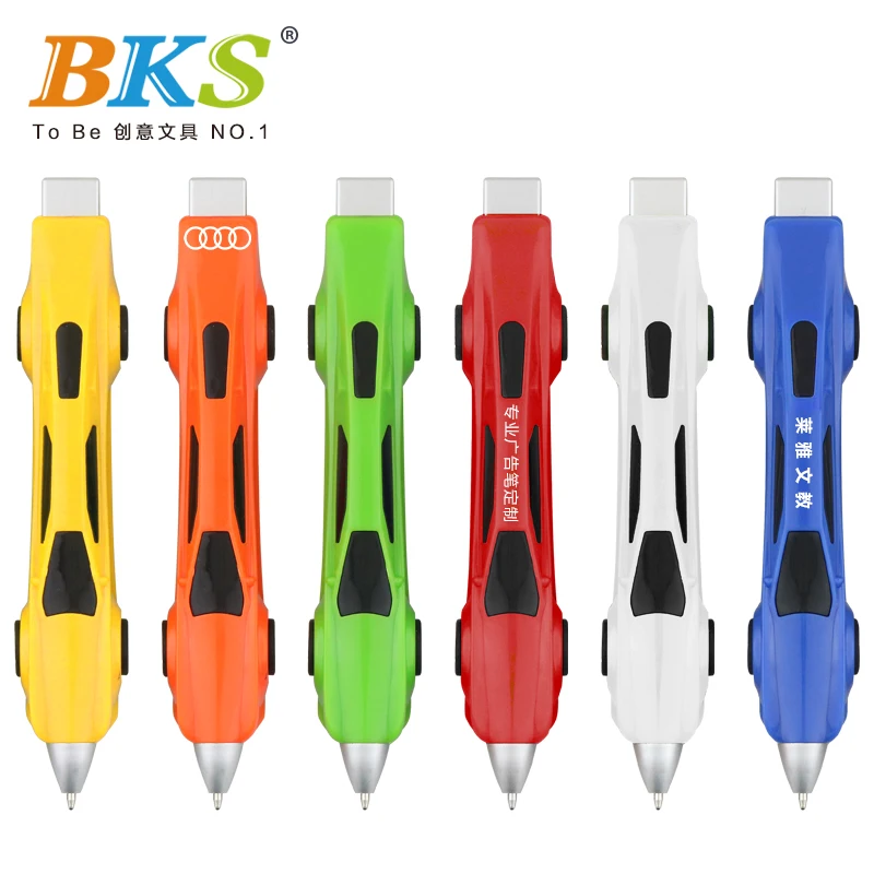 

NEW design racing pen creative novelty gift advertisement stationery own design multicolor toys car 10pcs