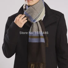 Free Shipping Fashion Winter Mens Intimation Cashmere Scarf Wool Tassel Infinity Scarves For Men High Quality Pashmina Shawls
