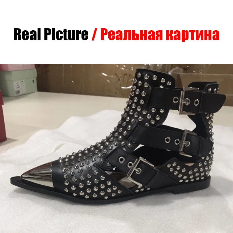 DORATASIA/Новинка года; Летние роскошные фирменные дизайнерские сандалии-гладиаторы из натуральной кожи; женская обувь; большие размеры 34-43